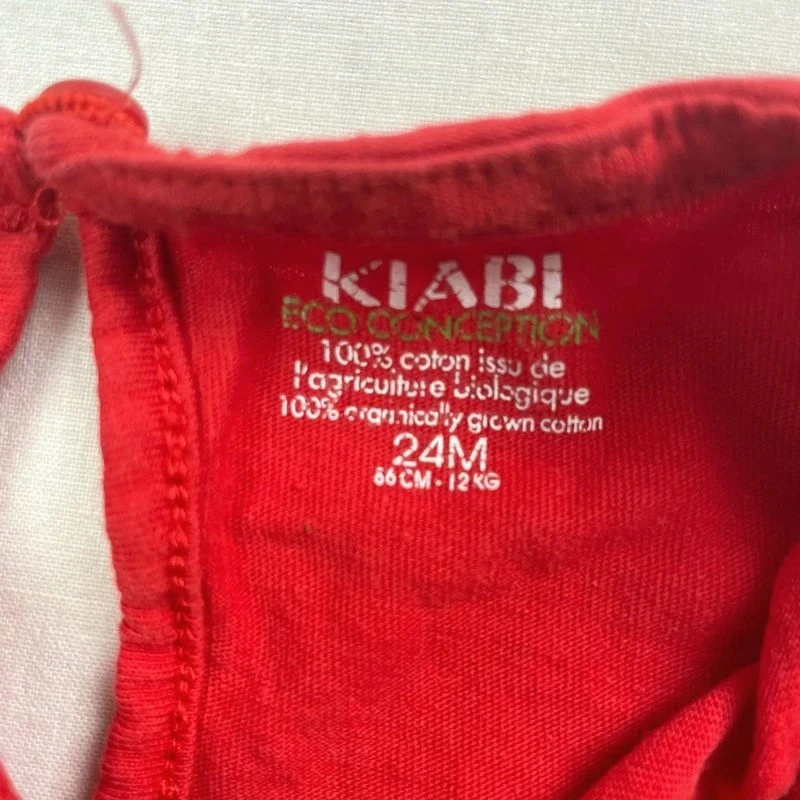 Robe été rouge fille Kiabi 24 mois – très bon état – photo 3
